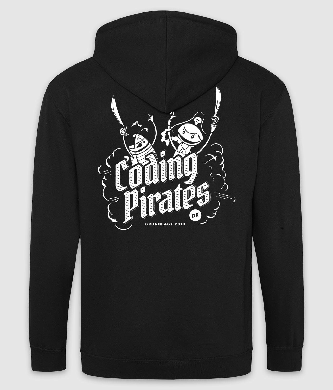 Coding Pirates - Hoodie m. lynlås