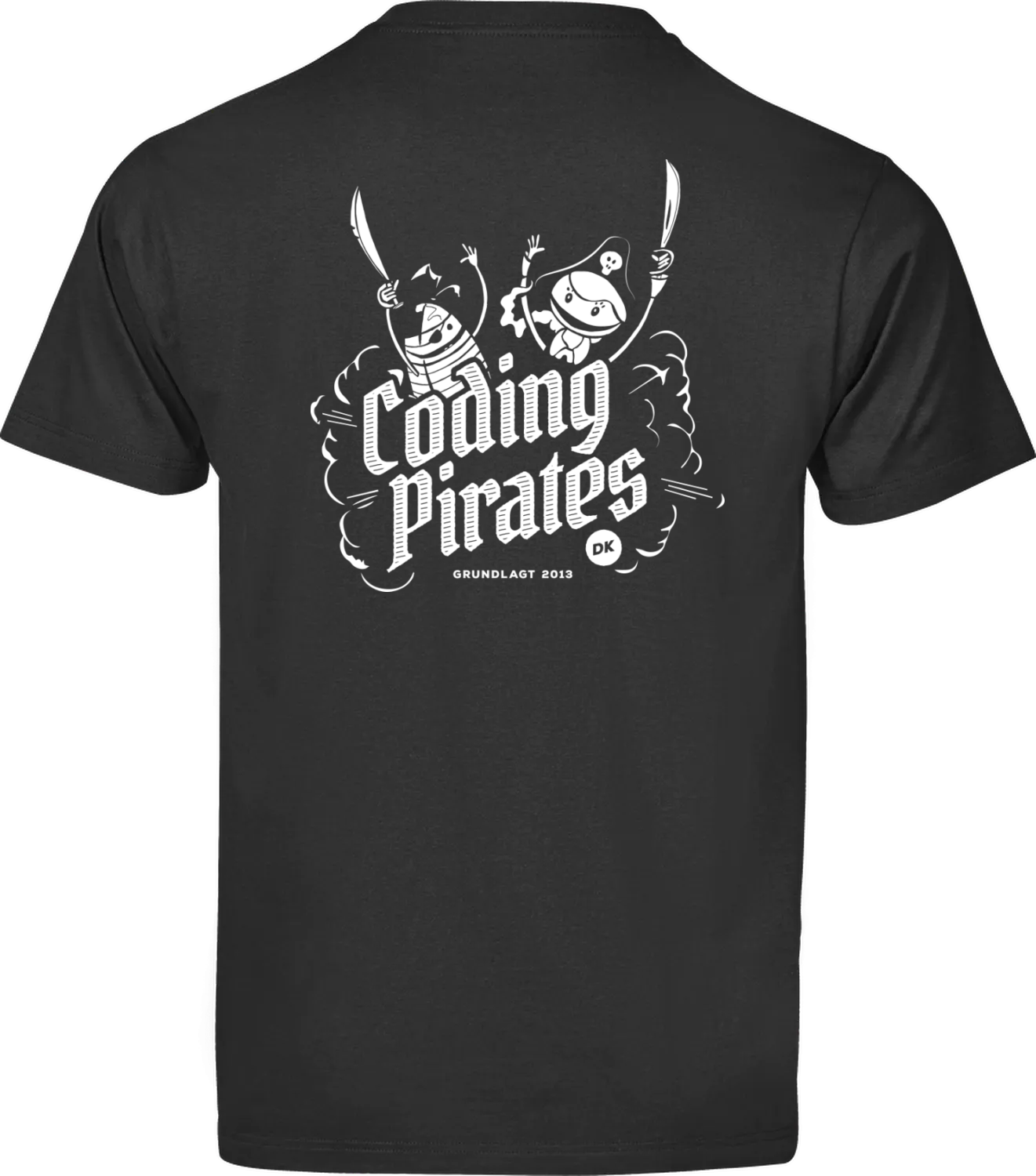 Coding Pirates T-shirt frivillig m. navn